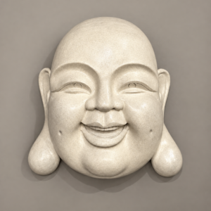 CARA DE BUDA CHINO, ESCULTURA